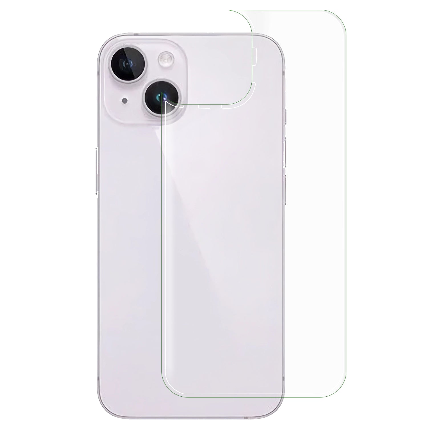 RURIHAI 3D Hot Bending Phone Back Protector for iPhone 14 Plus 0.26mm High Aluminum-silicon Glass Back Film RURIHAI 3D Hot Bending Phone Back Protector for iPhone 14 Plus 0.26mm High Aluminum-silicon Glass Back Film